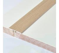 JCNAGXY T Molding Transition Flooring Aluminum, Wide 33mm Threshold Strip/Floor Molding & Trim Peel and Stick, Flat Carpet Edging Banding with Wood Effect