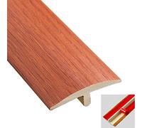 JCNAGXY Wood to Tile T-molding Strips for Doorway/Carpets, Rustic Self Adhesive Floor Transition Edging Trim, 90 Cm / 35.4 in Long, Cuttable