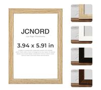 JCNORD MDF Oak Colored Wooden Picture Frame 6x4 inches (10x15 cm) with Shatterproof Acrylic Glass | Modern Photo Frame for Walls and Tables