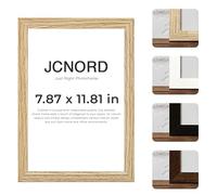JCNORD MDF Oak Colored Wooden Picture Frame 8x12 inches (20x30 cm) with Shatterproof Acrylic Glass | Modern Photo Frame for Walls and Tables