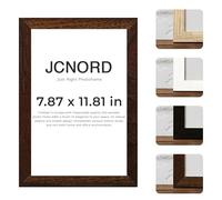JCNORD MDF Walnut Wooden Picture Frame 8x12 inches (20x30 cm) with Shatterproof Acrylic Glass | Modern Photo Frame for Walls and Tables