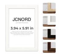 JCNORD White MDF Wooden Picture Frame 6x4 inches (10x15 cm) with Shatterproof Acrylic Glass | Modern Photo Frame for Walls and Tables
