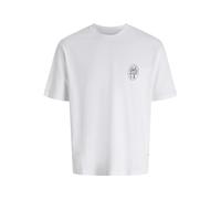 Jcocover Texture Photo Tee SS Crew Neck, Bright White, M