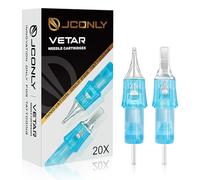 JCONLY VETAR Tattoo Needles 1003RLL, 20pcs Cartridges Needles #10 Standard 3 Round Liner Tattoo Cartridges Diameter 0.3mm for Machine Pen