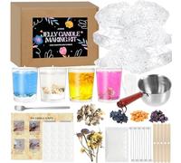 Jcoos Candle Making Kit, DIY Candle Making Supplies, Clear Gel Wax, Modern Candle Making Kit for Adults