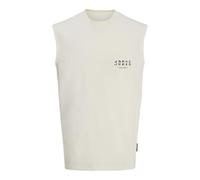 JACK & JONES Men's Jcorecharge Front Branding Tank Top, Sweet Corn, L