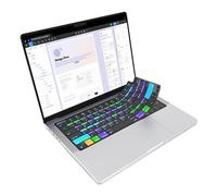 JCPAL Figma Shortcut Guide Keyboard Cover, Silicone, Black for ARM MacBook Pro 14/16 inch (2021-2023 M1/M2/M3), MacBook Air 13/15 inch (2022-2024 M2/M3)