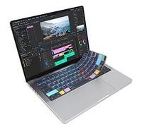 JCPAL Premiere Pro Shortcut Guide Keyboard Cover Protective Skin Compatible with 14 inch MacBook Pro 2021, 16 Inch MacBook Pro 2021, 13 Inch MacBook Air 2022 (US Layout)