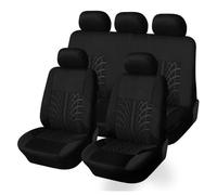 JCPDN Car Seat Covers Full Sets for Nissan Juke Acenta 2011 2012 2013 2014 2015 2016 2017,Soft Waterproof NonSlip Front and Rear Seat Protectors Interior Accessories,Black-5-SEAT