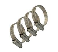 JCS® Hi-Grip Stainless Steel hose clamps clips- Marine grade, 40-55mm x4