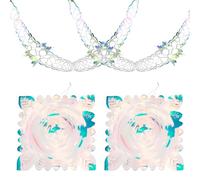 JCSJK 2 Pcs christmas ceiling decorations 9Ft Foil Garland Festive Hanging Decorations for Xmas Party Indoor New Year Birthday Wedding