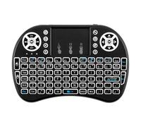 JCSJK Mini Wireless Keyboard with Trackpad, 2.4G Small Multimedia Keyboard Handheld Remote with Backlit Rechargeable Battery for PC Laptop Smart TV KODI Android TV Box Windows