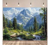 JCSMKFQ Mural 3D Wallpaper Snow Mountains Streams Landscapes wall Paintings Background Walls Living Rooms bedrooms Interior Decoration wall Art