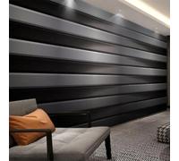 JCSMKFQ Self Adhesive PVC Murals 3D Wallpaper Three-Dimensional Rectangular Gray Stripes Wall Painting Background Wall Living Room Bedroom Art Deco