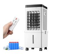 JCSRYD Portable Evaporative Air Cooler with 15L Tank, 65W Quiet Swamp Cooling with Remote Control, Air Circulator, Remote Control, 3 Speeds for Bedroom & Kitchen Use