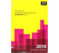 JCT: Design and Build Sub-Contract - Conditions 2016