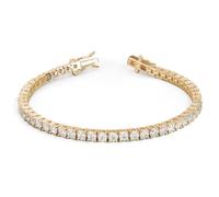 JCT LTD Natural Diamond Tennis Bracelet for Women, FG/SI 4-Claw Set In UK Hallmarked 9K White, Yellow, Rose Gold | 1.75Ct - 8.00Ct | Dual Safety Locks (Yellow Gold, 4.00 Cttw)