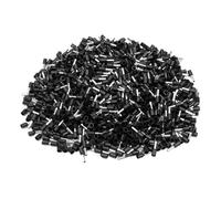 JCUIyon 1000PCS Insulated Wire Copper Crimp Connectors Cord Pin End Terminals AWG 0.5mm 0.75mm 1mm 1.5mm 2.5mm(Black,E1008)