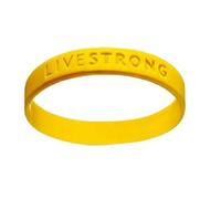 JCUIyon 1pcs Silicone Bracelet for Men Women Motivational Live Strong Rubber Wristband Yellow Sport Bangle Accessories(Yellow_202x12x2mm)