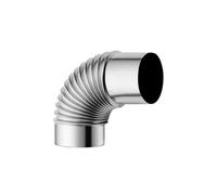 JCUIyon 1pcs Stainless Steel Elbow Tube 90° Angle Chimney Pipe Air Flue Pipes Elbow Chimney Liner Bend For Outdoor Camping(80mm)