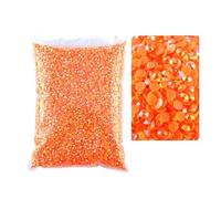 JCUIYyo Resin Rhinestone Transparent 2mm, 3mm, 4mm, 5mm, 6mm Flatback Nail Art Clothing Decoration (Light Red, 4mm)