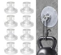 JCUQGDOO 10 PCS Limpets for Caravan Awning, Limpets for Awning Suction Cup, Awning Suction Clamps, Van Side Fix Pads Kit, High Grip Suction Cups for Motorhome Campervan Van Canopy Hanging Organiser