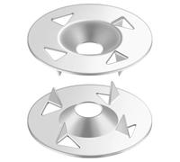 JCUQGDOO 200 Pcs Galvanised Steel Easy Fix Washers, Durable Insulation Thermoboard Backer Nail Gaskets for Gypsum Boards & Claw Washers