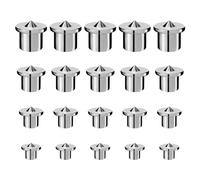 JCUQGDOO 20PCS Dowel Centre Point Set - Stainless Steel Dowel Pin Centre Markers for Precise Woodworking Alignment, Ideal Drill Tool for Woodwork Projects 6/8/10/12mm