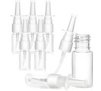 JCUQGDOO 6-Piece Nasal Spray Bottle Set - 10ml Clear Empty Mist Spray Bottles for Saline, Essential Oils - Direct Spray Containers for Easy Precise Application, Perfect for Personal Care Travel