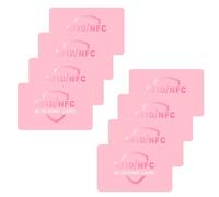 JCUQGDOO 8 Pack RFID Blocking Card, Debit Credit Card Protector, Anti-Theft Contactless NFC Blocker, Card Blocker for Contactless Cards for Identity Document(Pink)