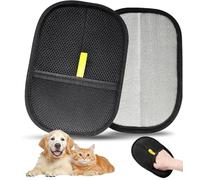 JCUQGDOO Pack of 2 Fur Magnet Gloves, Double-Sided for Dogs and Cats, Pet Hair Remover Glove, Reusable with Anti-Static Function, Fur Magnetic Gloves for Pets, Clothes, Sofa