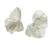 JCVBN Creative Alloy Hollow Flower Earrings Sweet Exaggerated Design Sensibility Ear Studs Simple Fashionable Cold Wind