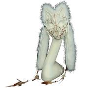 JCVBN Furry Wolf Mask Fur Fox mask Headdress Halloween Werewolf Costume Barbarian Medieval Cosplay