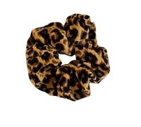 JCVBN Square Leopard Print Pleated Vintage Low Ponytail Large Hair Ties Atmosphere Elegant Scrunchies Temperament Accessories
