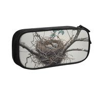 JCVOTREL Birds Nest 1 Printed Pencil Case - Large-Capacity Stationery Bag Pen Pouch Holder with Zipper for School Travel Office, One Size