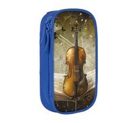 JCVOTREL Butterfly and Cello Printed Pencil Case - Large-Capacity Stationery Bag Pen Pouch Holder with Zipper for School Travel Office, One Size