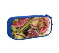 JCVOTREL Carnivorous Plant Printed Pencil Case - Large-Capacity Stationery Bag Pen Pouch Holder with Zipper for School Travel Office, One Size