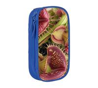 JCVOTREL Carnivorous Plant Printed Pencil Case - Large-Capacity Stationery Bag Pen Pouch Holder with Zipper for School Travel Office, One Size