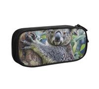 JCVOTREL Koala Printed Pencil Case - Large-Capacity Stationery Bag Pen Pouch Holder with Zipper for School Travel Office, One Size