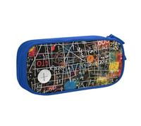 JCVOTREL Math Formula Printed Pencil Case - Large-Capacity Stationery Bag Pen Pouch Holder with Zipper for School Travel Office, One Size