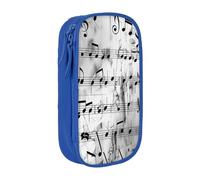 JCVOTREL Music Notes Print Printed Pencil Case - Large-Capacity Stationery Bag Pen Pouch Holder with Zipper for School Travel Office, One Size