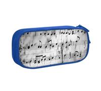 JCVOTREL Music Notes Print Printed Pencil Case - Large-Capacity Stationery Bag Pen Pouch Holder with Zipper for School Travel Office, One Size