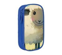 JCVOTREL Sheep 1 Printed Pencil Case - Large-Capacity Stationery Bag Pen Pouch Holder with Zipper for School Travel Office, One Size