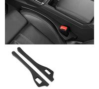 JCVT Universal Car Seat Gap Filler Set for Skoda Yeti Superb Octavia Fabia Karoq Kamiq Kodiaq, Leakproof Plugging Strips Stop Things Dropping Interior Accessories,A/Black