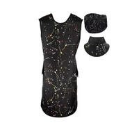 JCWGLY Black Lead Apron With Thyroid Collar And Lead Cap For X-ray, 0.35mmpb/0.5mmpb Radiation Shield Lead Suit(0.35mmpb,60x110cm/23.6x43.3in)