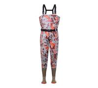JCWGLY Hip Waders Outdoor Lightweight Fishing Waders For Men And Women, PVC Waterproof Chest Wader Boots For Wading And Hunting, 8 Size(Color:Printed,Size:6 UK)