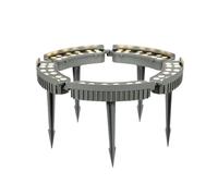 JCWGLY IP65 Waterproof Ring Tree Lights Outdoor, DC24V LED Landscape Spotlights, 3000K Warm White Light for Palm Trees, Yards, and Gardens(AC220V/DC24V,5 Lights)