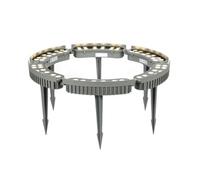 JCWGLY IP65 Waterproof Ring Tree Lights Outdoor, DC24V LED Landscape Spotlights, 3000K Warm White Light for Palm Trees, Yards, and Gardens(AC220V/DC24V,6 Lights)