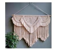 JCWGLY Macrame Wall Hanging Hand Woven Tapestry, Cotton Rope Made Macrame Wall Hanging For Home Electric Meter Box Covering And Living Room Bedroom Art Decor(100x85cm/39.4x33.5in)