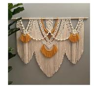 JCWGLY Macrame Wall Hanging Large Macrame Wall Hanging Nordic Style Art Decor, Hand Woven Cotton Rope Tassel Tapestry For Home Office Living Room Bedroom Hallway(D,120x105cm/47.3x41.4in)